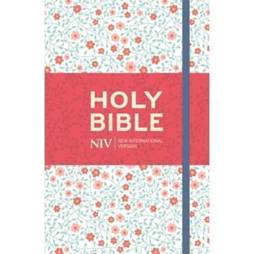 Picture of NIV Thinline floral cloth Bible