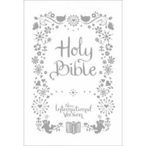 Picture of NIV Tiny white Christening Bible HB