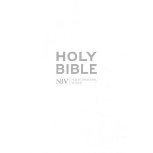 Picture of NIV Pocket white gift Bible HB
