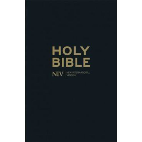 Picture of NIV Thinline black leather Bible