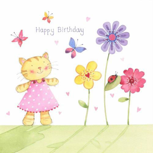 Picture of Birthday Girl Cat Card