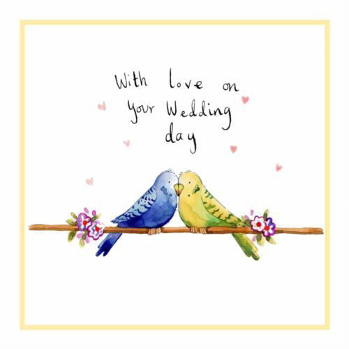 Picture of Love Birds Wedding Card