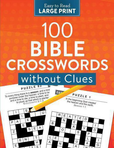 Picture of 100 Crosswords without clues large print