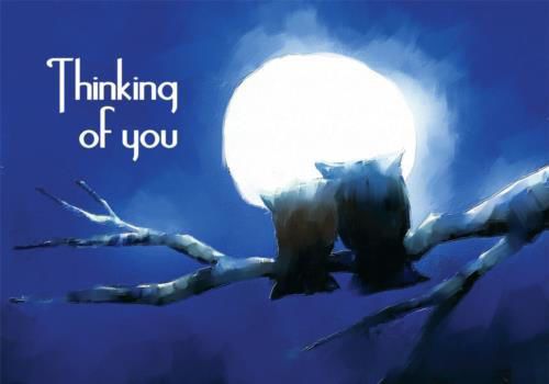 Picture of Thinking of You - Owls