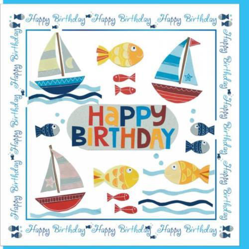 Picture of Seaside Birthday Greetings Card