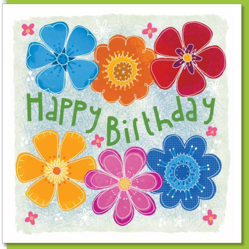 Picture of Birthday - Colourful Flowers
