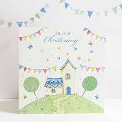 Picture of Christening  Church Card