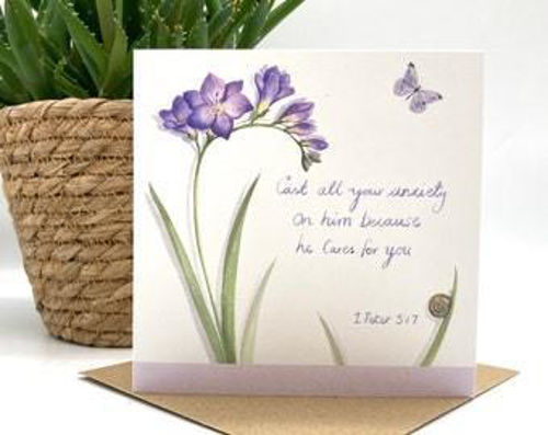 Picture of Freesia Notecard