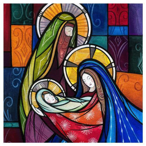 Picture of JCD - Stained glass nativity