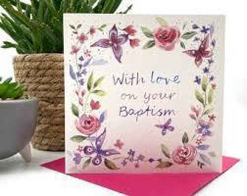 Picture of Baptism Butterflies card