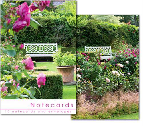 Picture of Notecards - Blank - Bench/Rose Garden
