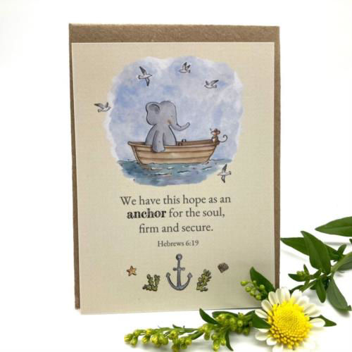 Picture of Anchor Elephant Keepsake Card