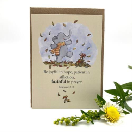 Picture of Faithful Elephant Keepsake Card