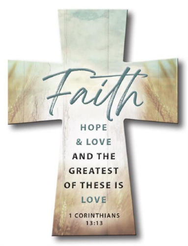 Picture of Standing Cross -Faith, Hope, Love
