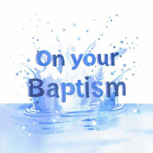 Picture of Baptism Waters Card